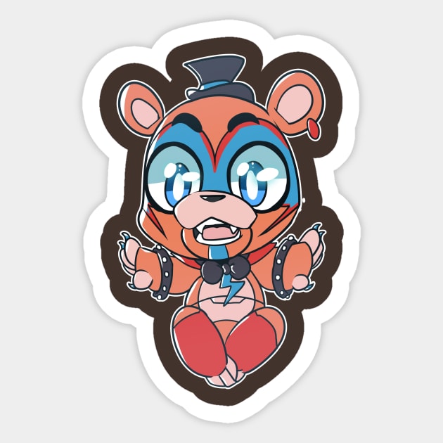 Chibi FNAF Security Breach Glamrock Freddy Sticker by kelsmister